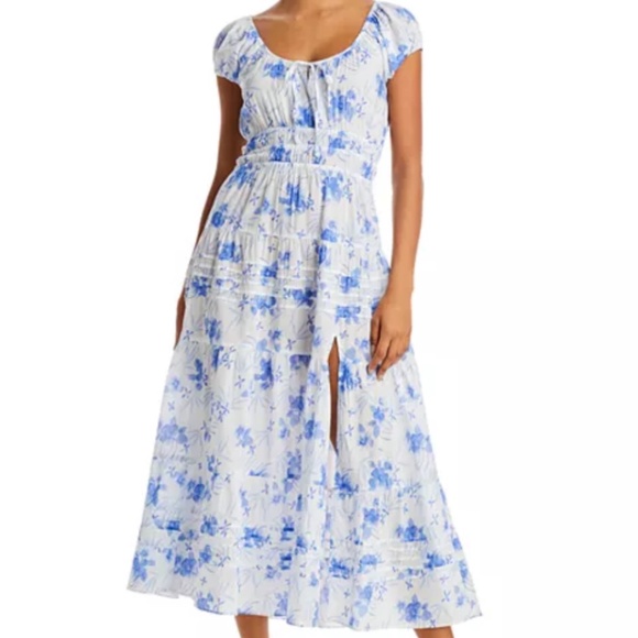 LoveShackFancy Magdaline Floral Dress - Picture 1 of 10